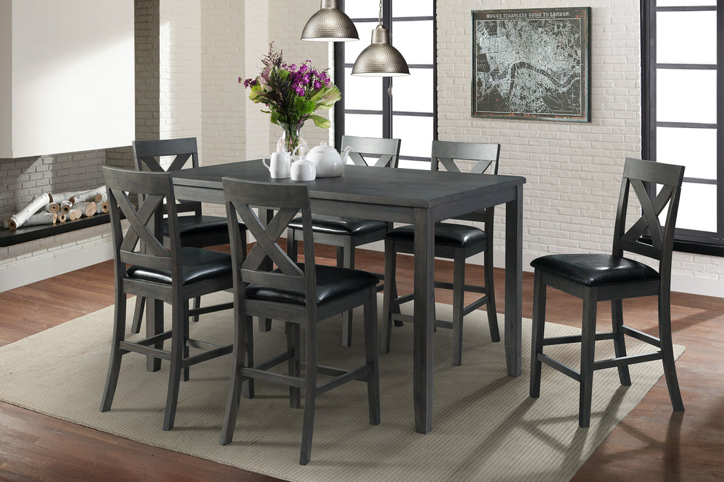 Alex 60" 7Pc Counter Dining Set - Maxx Save 