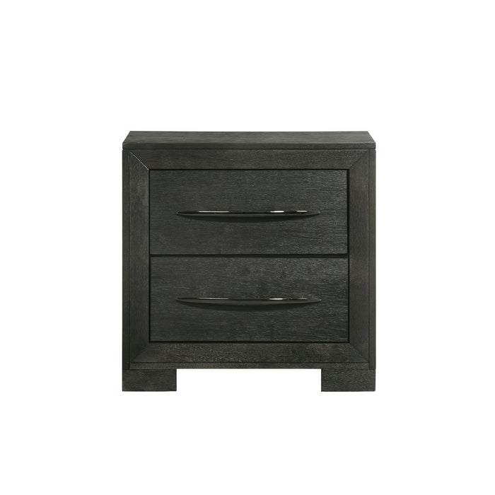 Allan 2-Drawer Nightstand in Black - Maxx Save 