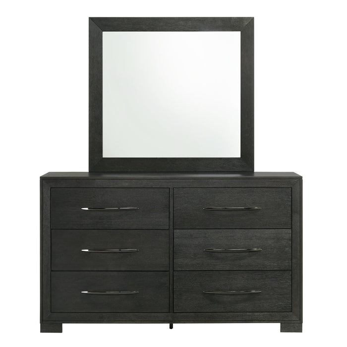 Allan Dresser & Mirror Set in Black - Maxx Save 