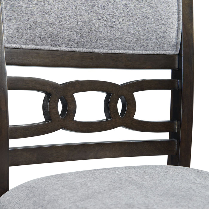 Amherst Counter Side Chair W/Fabric Cushion Dark Finish (2 Per Pack) - Maxx Save 