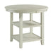 Amherst Counter Table w/Wood Leg White Finish - Maxx Save 