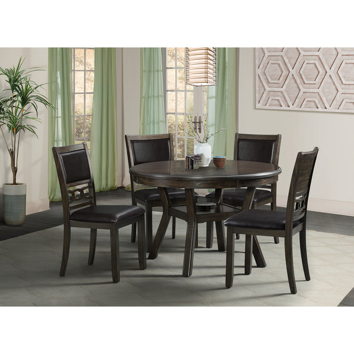 Amherst Dining Table w/Wood Leg Dark Finish - Maxx Save 