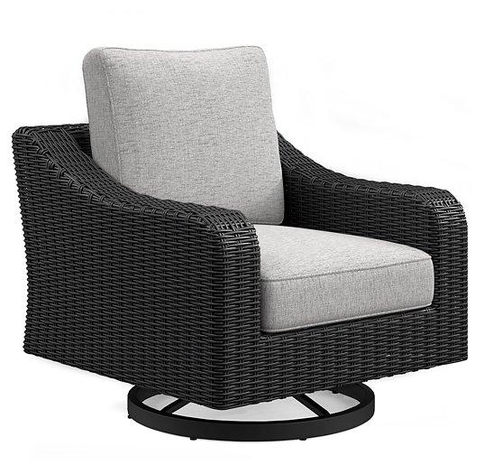 Beachcroft Outdoor Swivel Lounge with Cushion - Maxx Save 