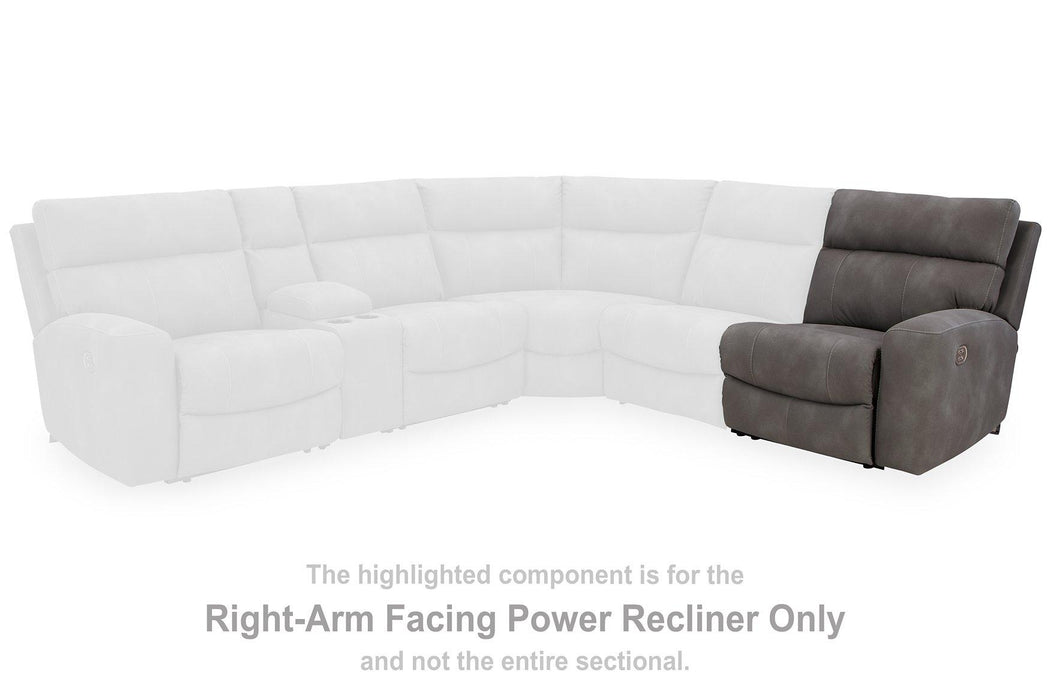 Next-Gen DuraPella Power Reclining Sectional Loveseat with Console - Maxx Save 