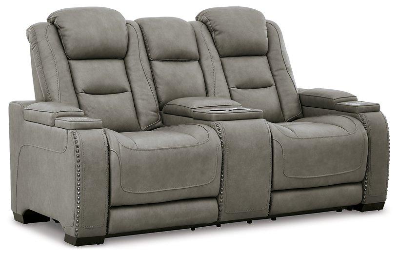 The Man-Den Power Reclining Loveseat with Console