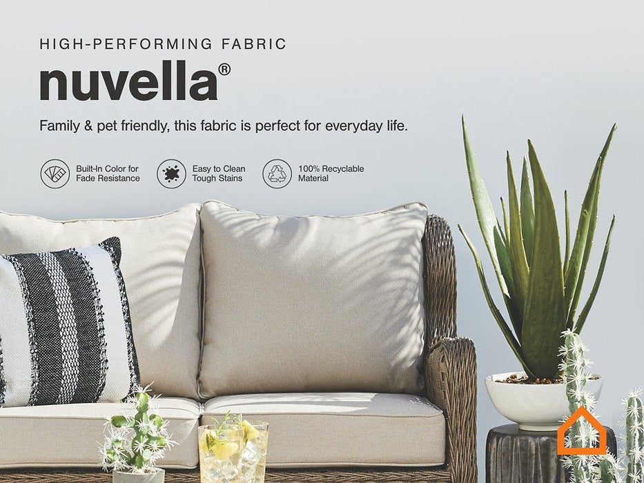 Visola Outdoor Sofa and Loveseat Set - Maxx Save 