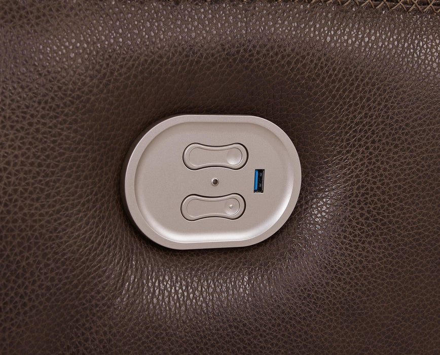 Alessandro Power Reclining Loveseat with Console - Maxx Save 