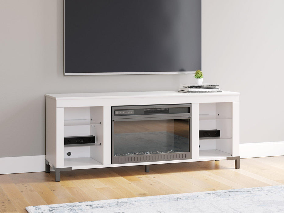 Brollevi 60" TV Stand with Electric Fireplace - Maxx Save 