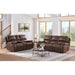 Atlantis Power Motion Sofa with Power Motion Head Recliner in Heritage Brown - Maxx Save 