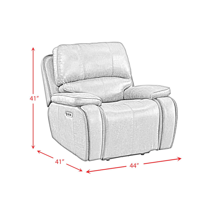 Atlantis Power Motion Recliner with Power Head Recliner in Heritage Brown - Maxx Save 