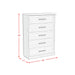 Avalanche 5-Drawer Chest in Antique White - Maxx Save 