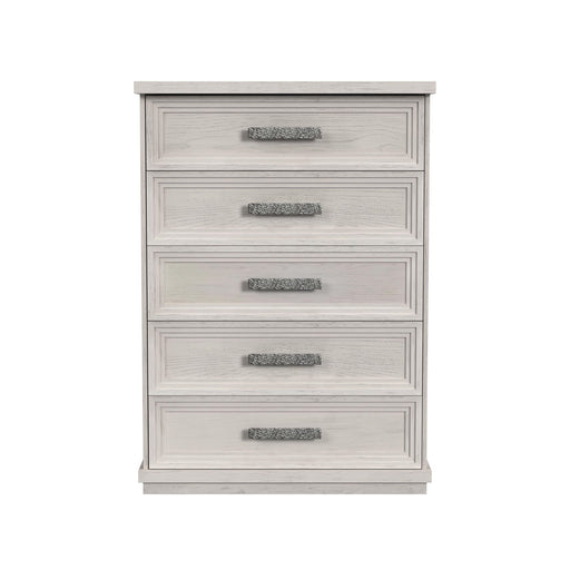 Avalanche 5-Drawer Chest in Antique White - Maxx Save 