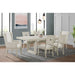 Avalanche Standard Height Dining Set in Antique White-Table and Four Chairs - Maxx Save 