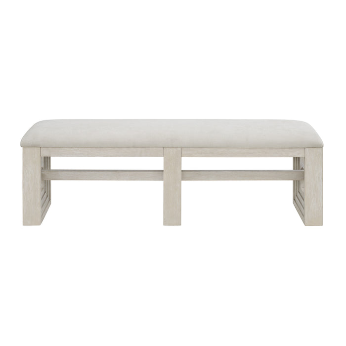 Avalanche Dining Bench in Antique White - Maxx Save 
