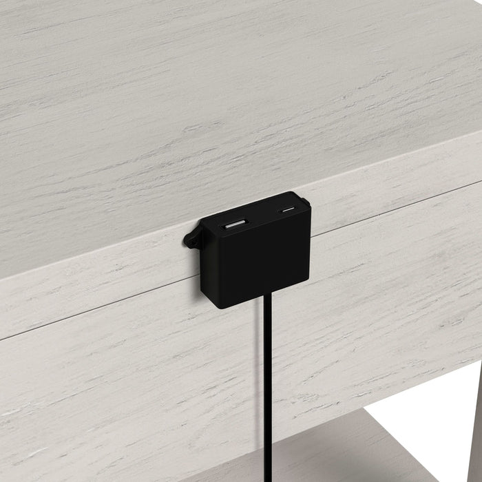 Avalanche 3PC Occasional Table Set in Antique White-Coffee Table, End Table & Sofa Table - Maxx Save 