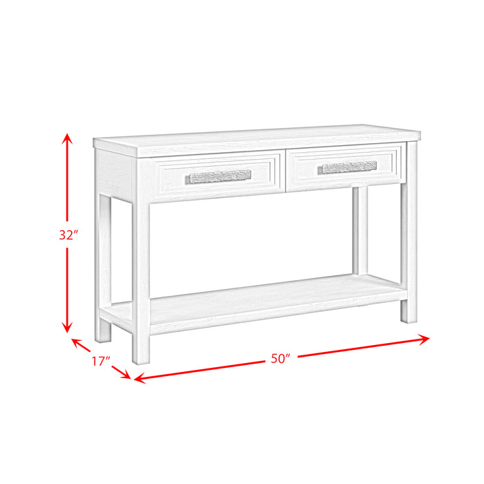 Avalanche Sofa Table in Antique White - Maxx Save 