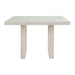 Avalanche Square Counter Table in Antique White - Maxx Save 