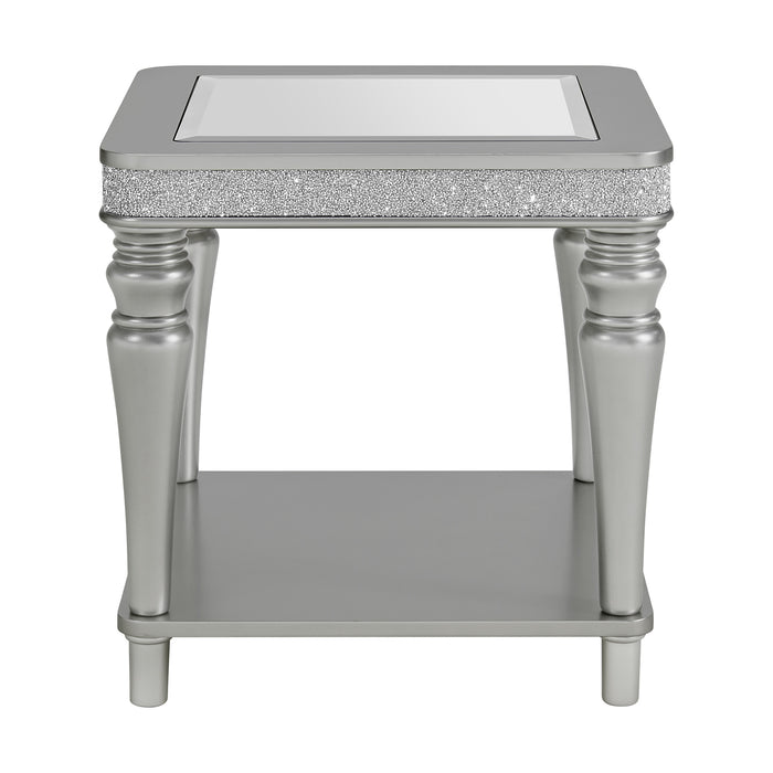Avril End Table in Silver - Maxx Save 