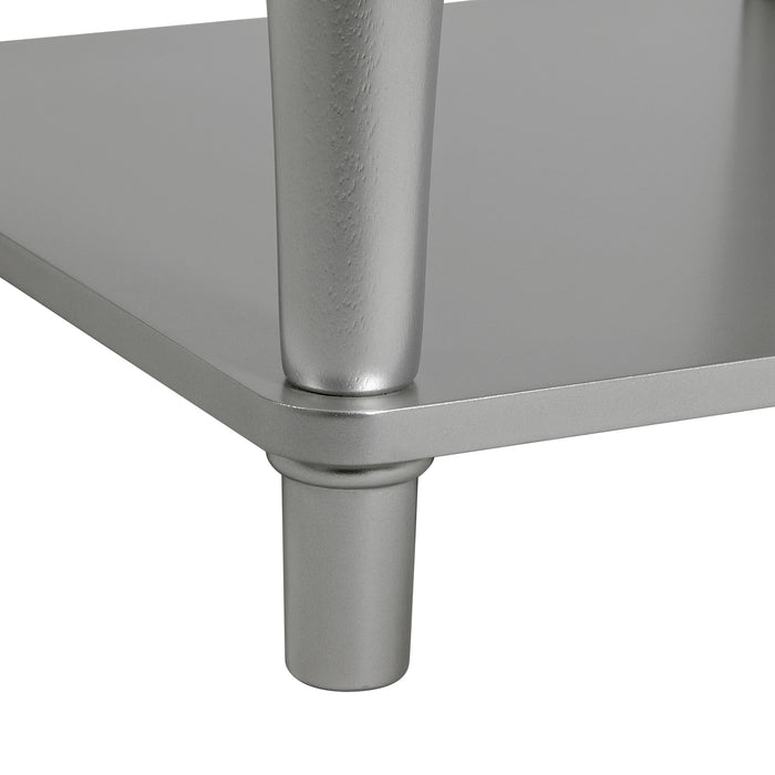 Avril End Table in Silver - Maxx Save 