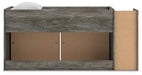 Frandern Loft Bed with Bookcase Storage - Maxx Save 