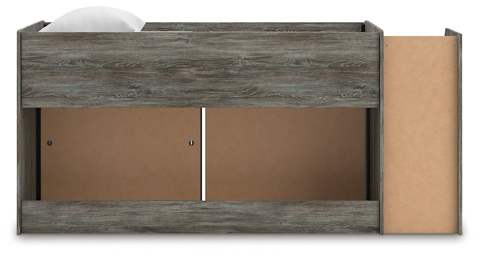 Frandern Loft Bed with Bookcase and Drawer Storage - Maxx Save 