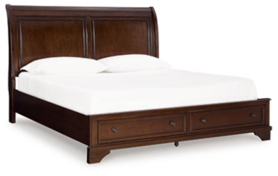 Trellington Sleigh Storage Bed - Maxx Save 