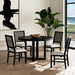 Bahama Breeze Dining Chair with White Fabric in Black (2 Per Carton) - Maxx Save 