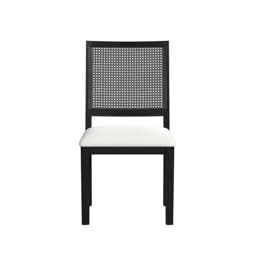 Bahama Breeze Dining Chair with White Fabric in Black (2 Per Carton) - Maxx Save 