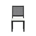 Bahama Breeze Dining Chair with White Fabric in Black (2 Per Carton) - Maxx Save 