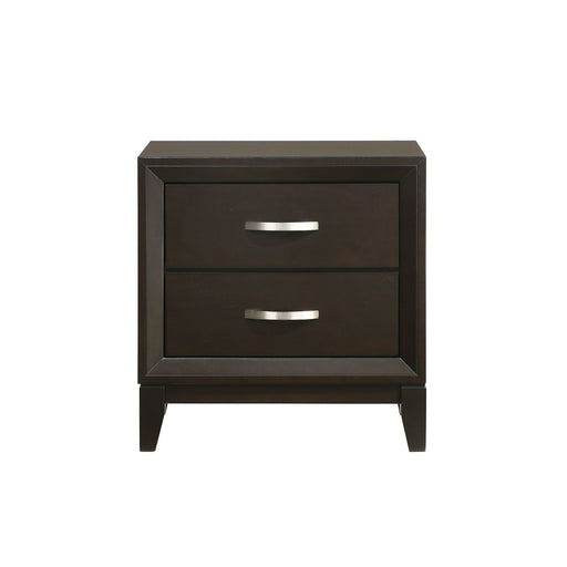 Beaumont 2-Drawer Nightstand in Merlot - Maxx Save 