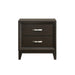 Beaumont 2-Drawer Nightstand in Merlot - Maxx Save 
