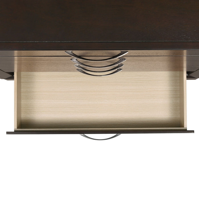 Beaumont 5-Drawer Chest in Merlot - Maxx Save 