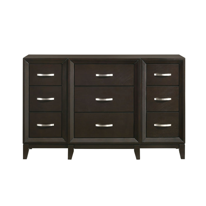 Beaumont 9-Drawer Dresser in Merlot - Maxx Save 