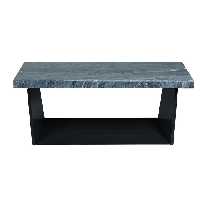 Beckley Coffee Table Complete in Dark Marble Top