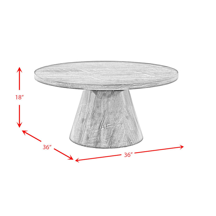 Bellini Round Occasional Coffee Table Complete in Grey - Maxx Save 