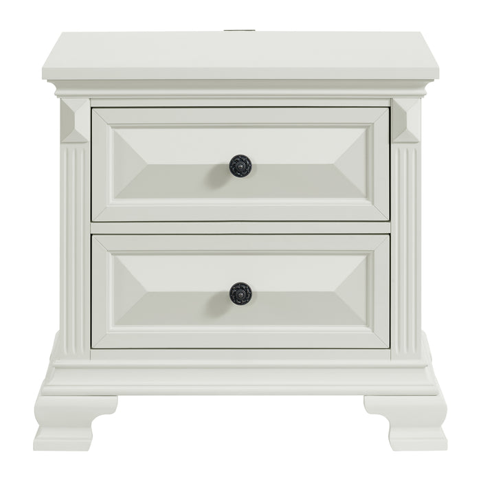 Bridgestone 2-Drawer Nightstand with USB - Maxx Save 