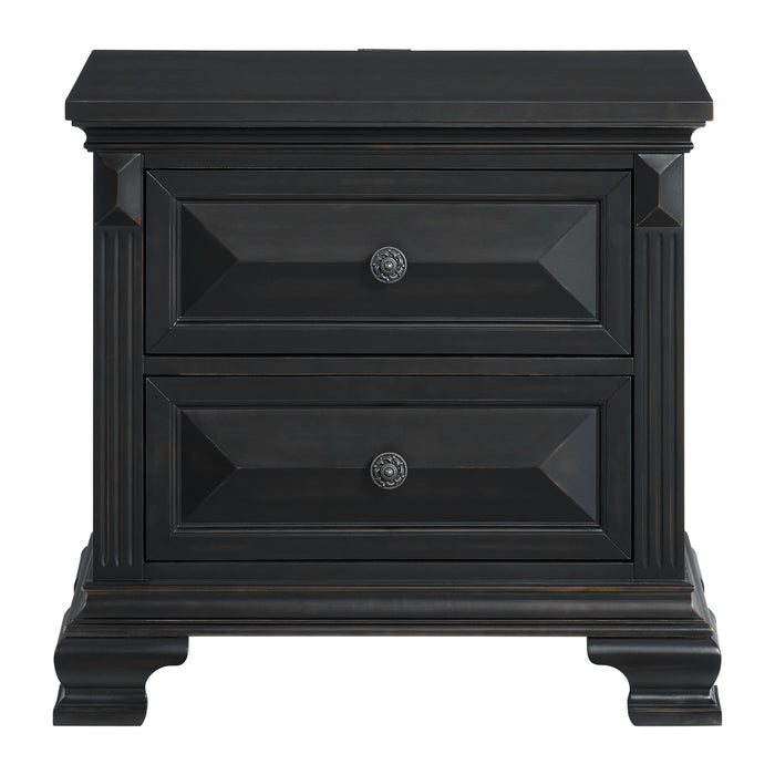 Bridgestone 2-Drawer Nightstand with USB - Maxx Save 