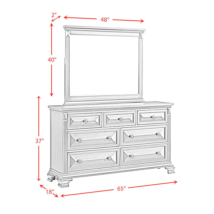 Bridgestone Dresser and Mirror Set - Maxx Save 
