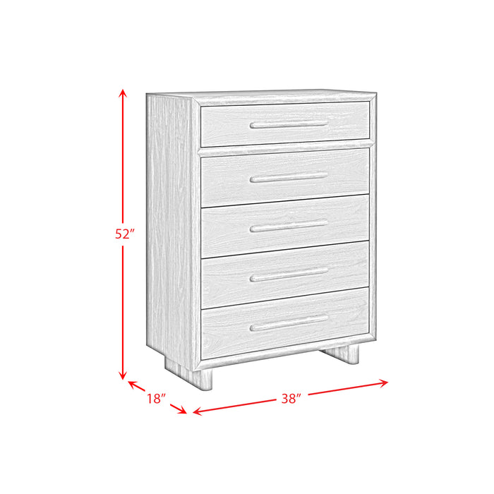 Brisbane UPH Bedroom Set with Boucle Beige and LED - Maxx Save 