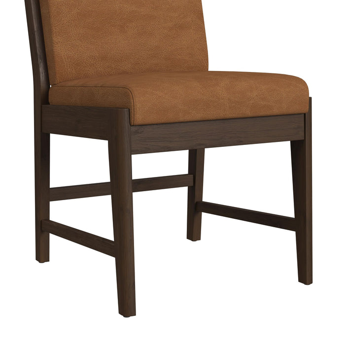 Brisbane Standard Height Dining Set in Brown-Table and Four Fabric Chairs - Maxx Save 