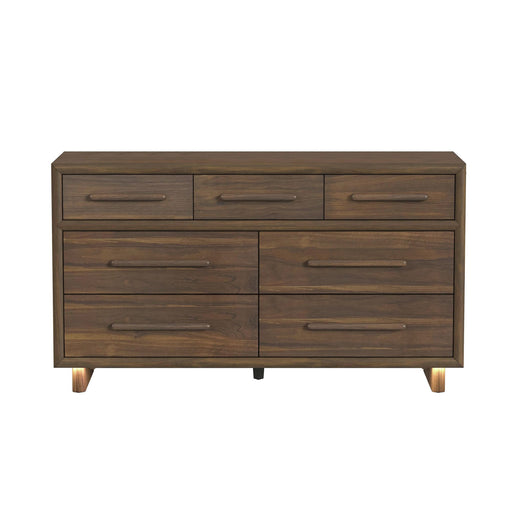 Brisbane Dresser with LED in Brown - Maxx Save 