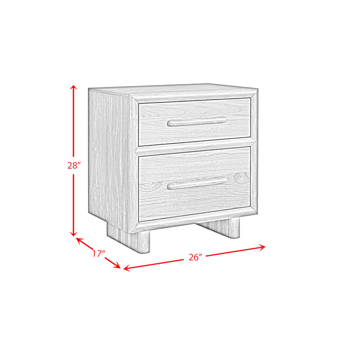 Brisbane UPH Bedroom Set with Boucle Beige and LED - Maxx Save 