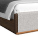 Brisbane UPH Bed with Boucle Beige and LED - Maxx Save 