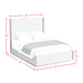 Brisbane UPH Bedroom Set with Boucle Beige and LED - Maxx Save 