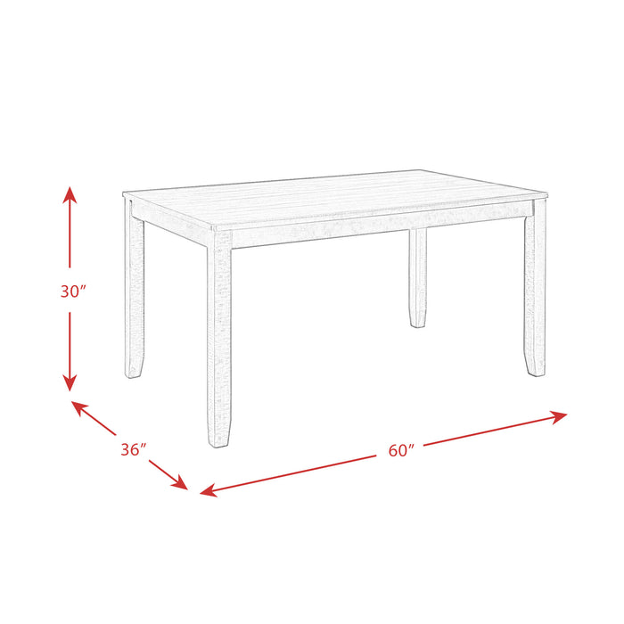 Brock 60" 7 Pc Dining Set - Maxx Save 