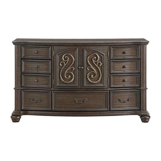 Brunswick 7-Drawer Dresser in Mahogany - Maxx Save 