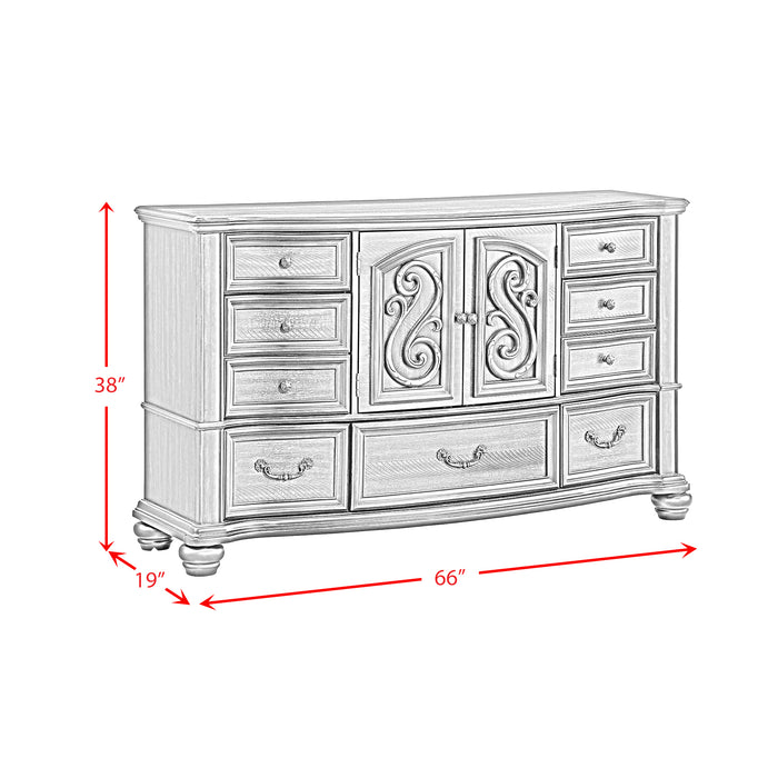 Brunswick 7-Drawer Dresser in Mahogany - Maxx Save 