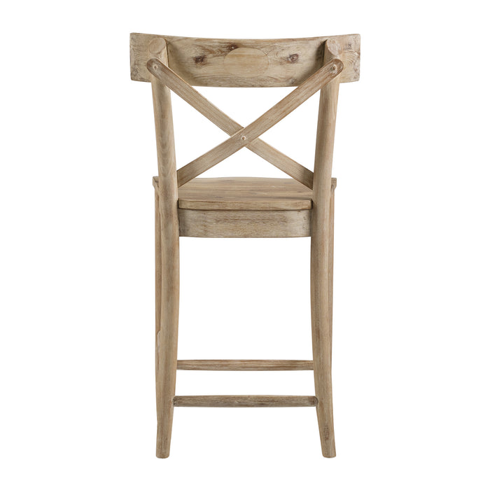 (D680-22) Callista- 24'' Counter Stool- Beach/Natural - Maxx Save 