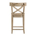(D680-22) Callista- 24'' Counter Stool- Beach/Natural - Maxx Save 