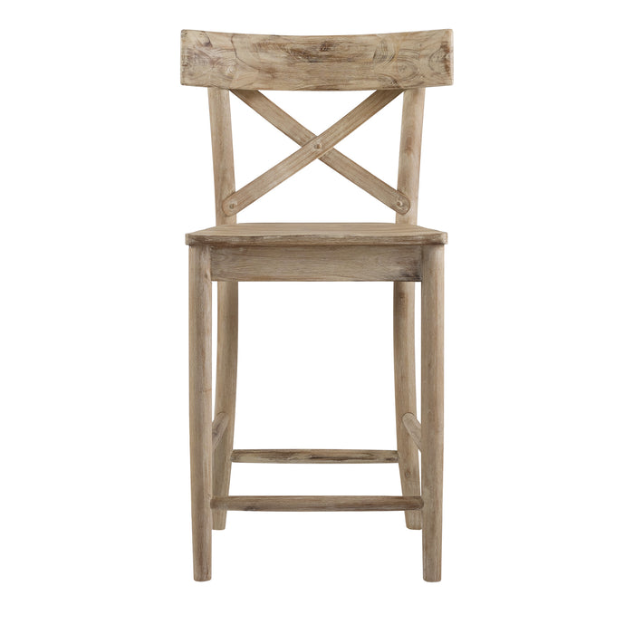 (D680-22) Callista- 24'' Counter Stool- Beach/Natural - Maxx Save 